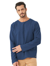 Moletom Colcci Crewneck Texture Refile Azul Marinho Mescla