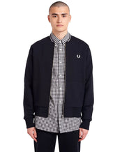 Jaqueta Fred Perry Moletom Masculina Regular Zip Through Preta