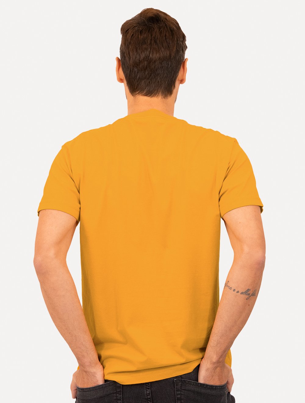 Camiseta Osklen Masculina Regular Vintage Tropical Winds Amarelo Escuro