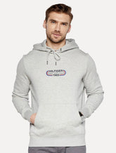 Moletom Tommy Hilfiger Masculino Track Graphic Hoodie Cinza Mescla