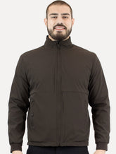 Jaqueta Aramis Masculina Nylon Dupla Face Dark Brown Liquid Repeller Preta