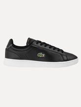 Tênis Lacoste Masculino Couro Carnaby Pro Leather Blk/Wht Preto