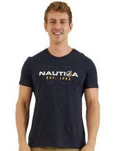 Camiseta Nautica Masculina Outline N Est. 1983 Azul Marinho