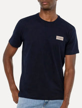 Camiseta Calvin Klein Jeans Masculina Logo Retângulo Since 1978 Azul Marinho