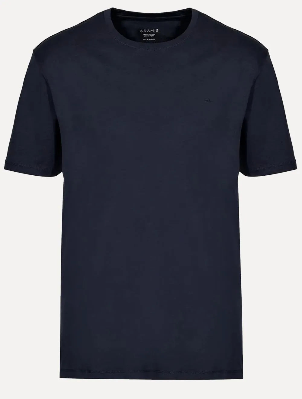 Camiseta Aramis Masculina Basic Lisa Mono Liquid Cotton Azul Marinho