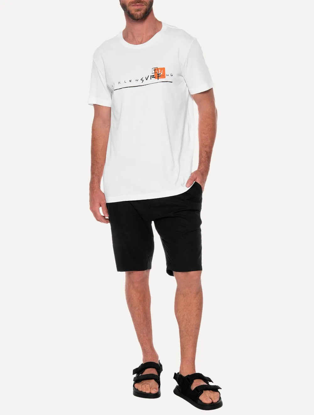 Camiseta Osklen Slim Stone Osklensurng Traco Branca