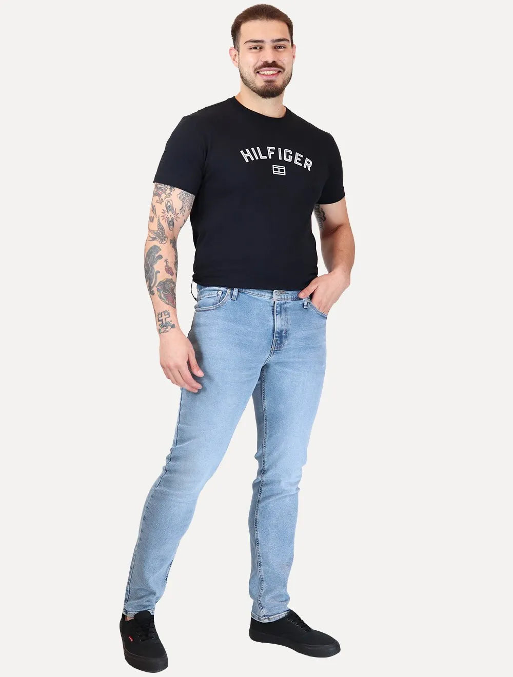 Calça Levis Jeans Masculina 511 Slim Light Blue Clara