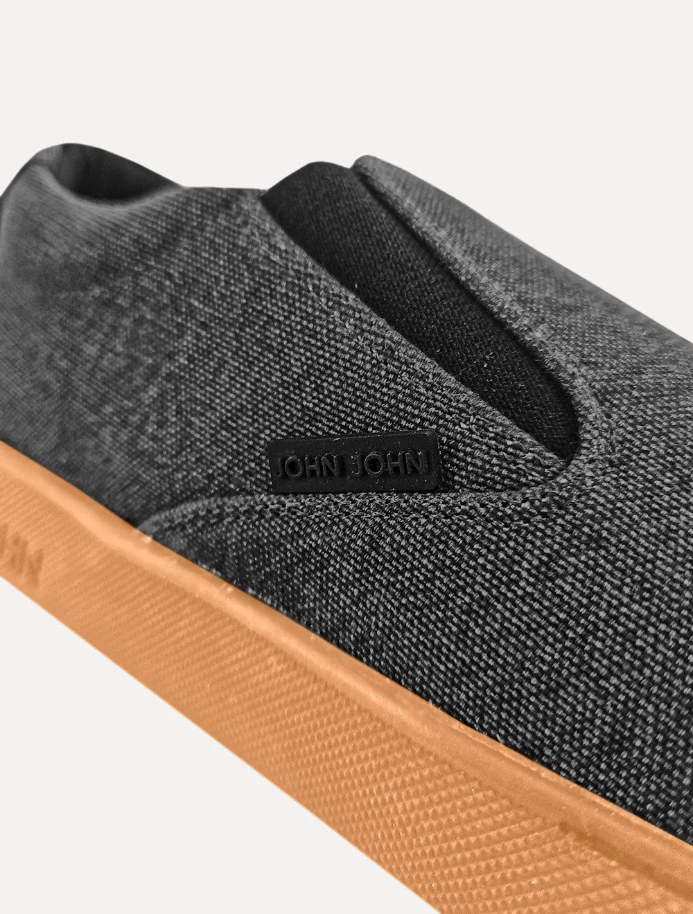 Tênis John John Masculino Slip On Miami Canvas Chumbo Mescla