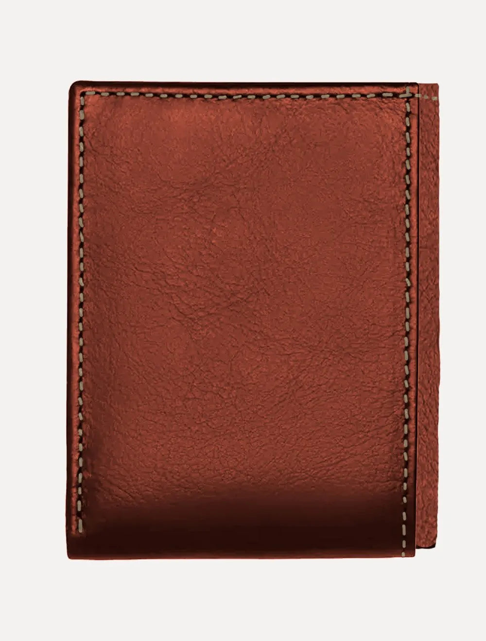 Carteira King & Joe Masculina Couro Horizontal Pesponto Conhaque