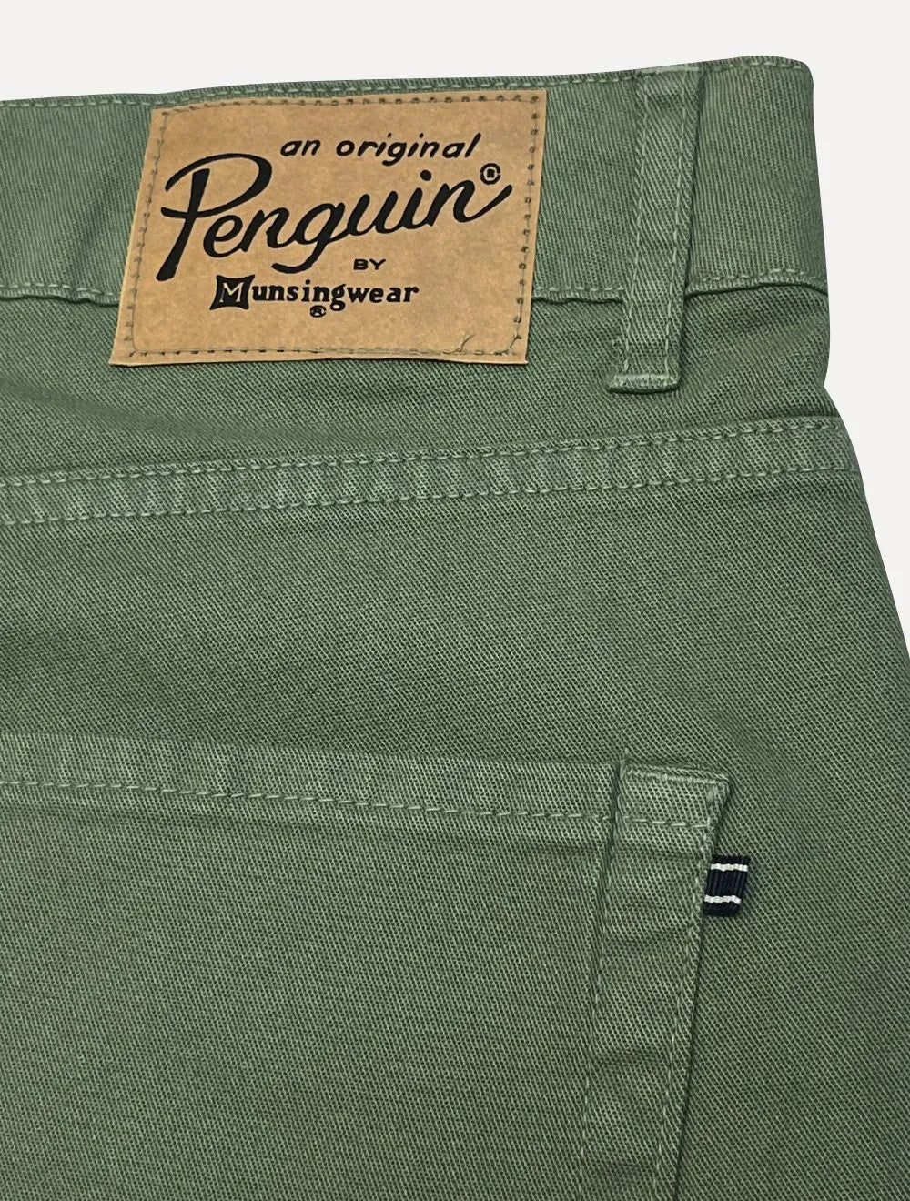 Calça Original Penguin Jeans Masculina Slim Five Pockets Verde Escuro