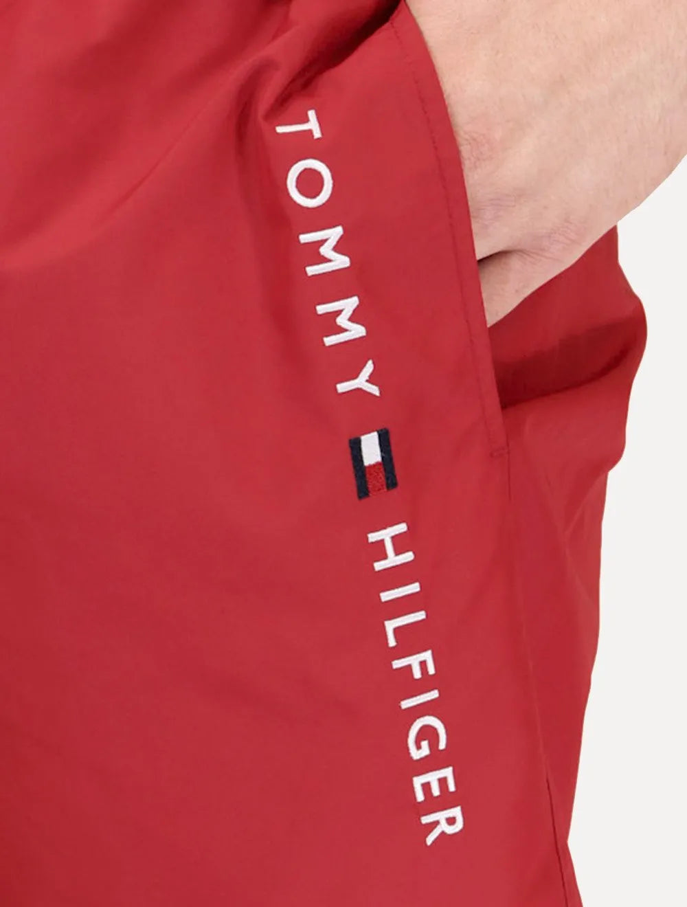 Short Tommy Hilfiger Masculino Long Drawstring Core Logo Vermelho