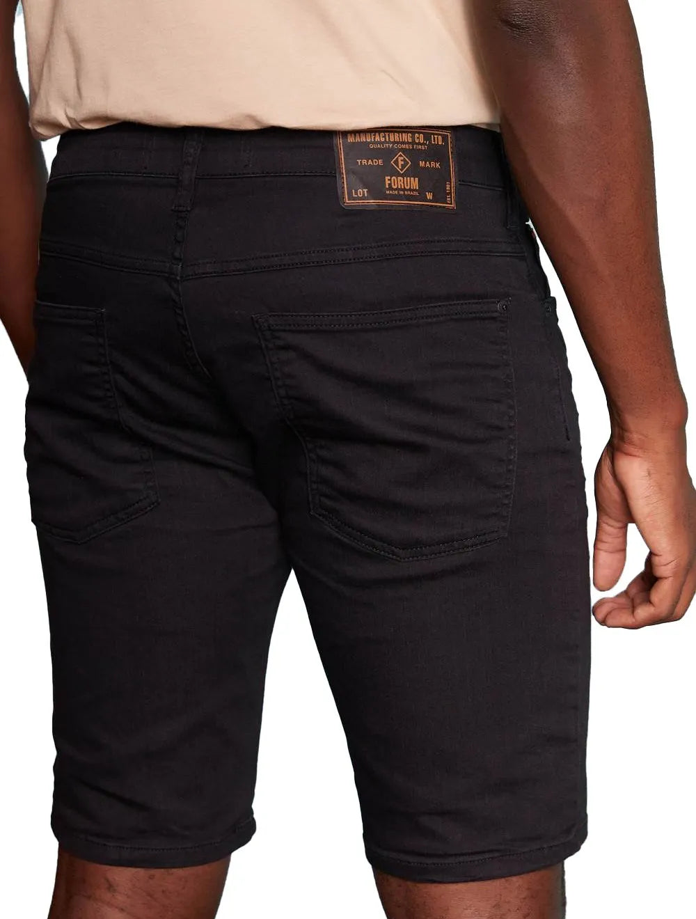 Bermuda Forum Jeans Masculina Active Slim Paul Preta