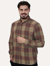 Camisa Tommy Jeans Masculina Regular Xadrez Flannel Check Marrom