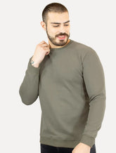 Moletom Dixen Masculino Crewneck Liso Verde