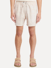 Short Aramis Masculino D'Água Estampado Traços Cáqui Claro
