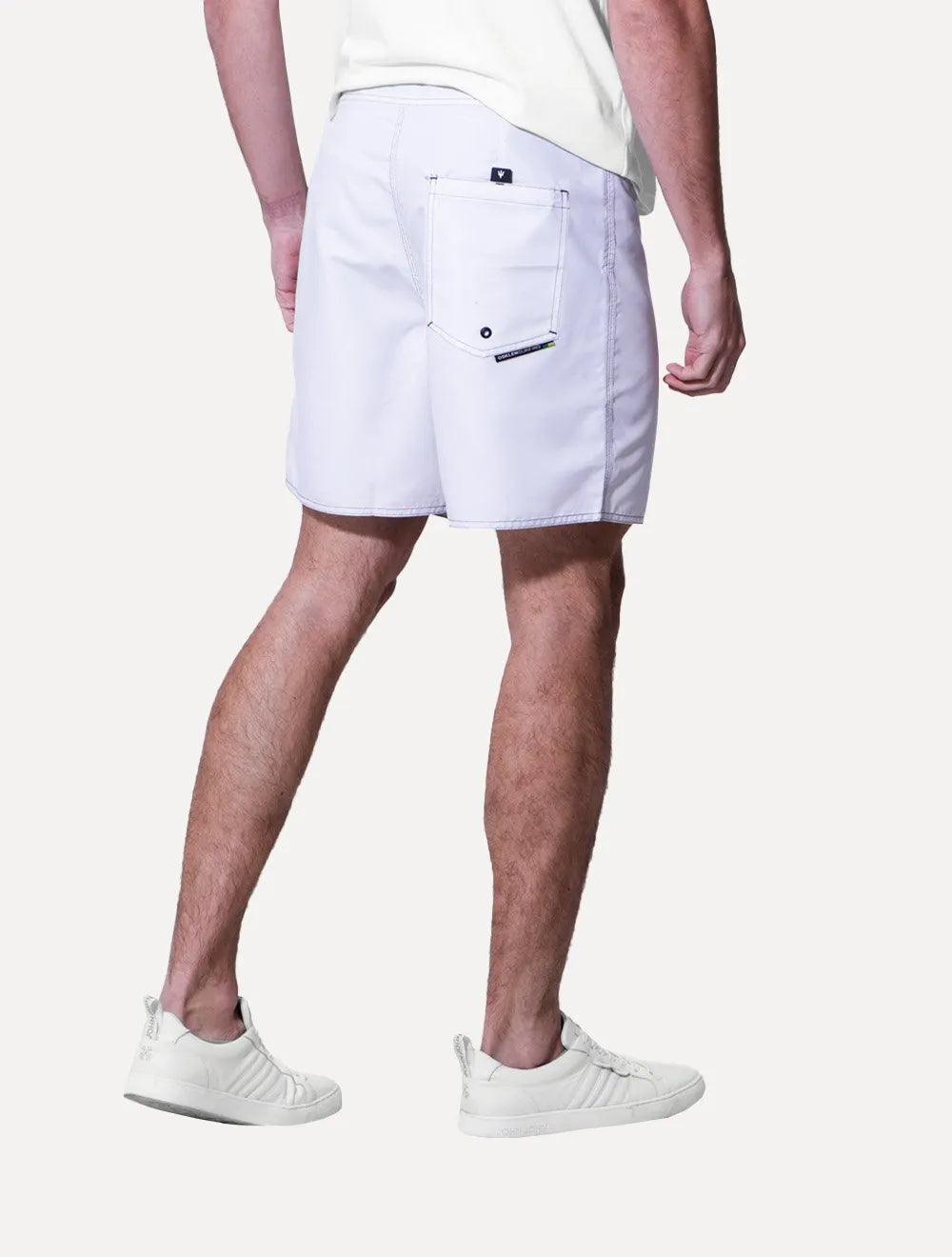 Bermuda Osklen Masculina D'Água Surf Color Stripes Off-White