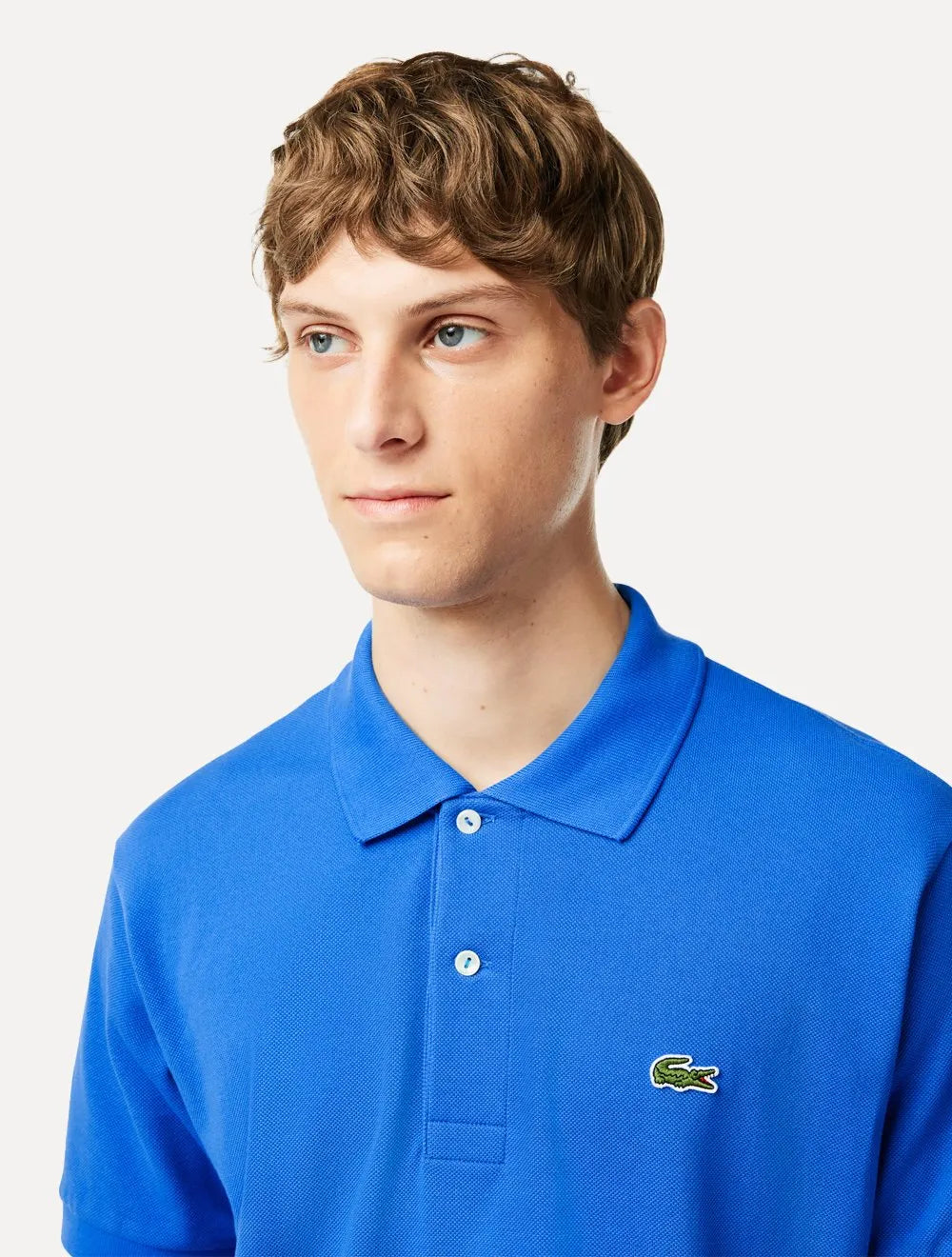 Polo Lacoste Masculina L.12.12 Azul Capri