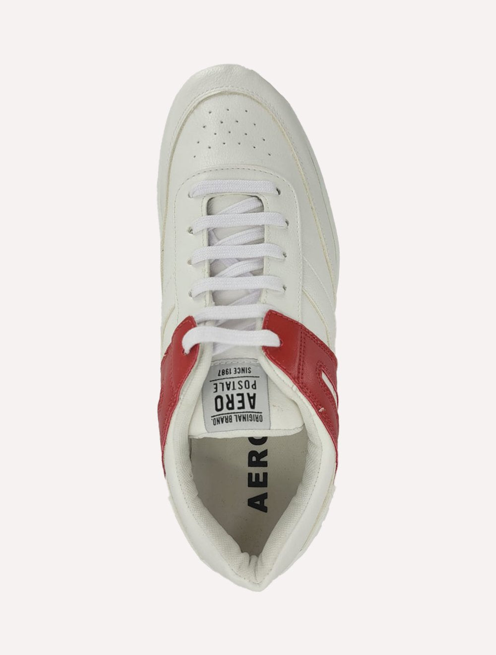 Tênis Aeropostale Masculino Casual Recortes Aero NYC 87 Vermelho/Branco