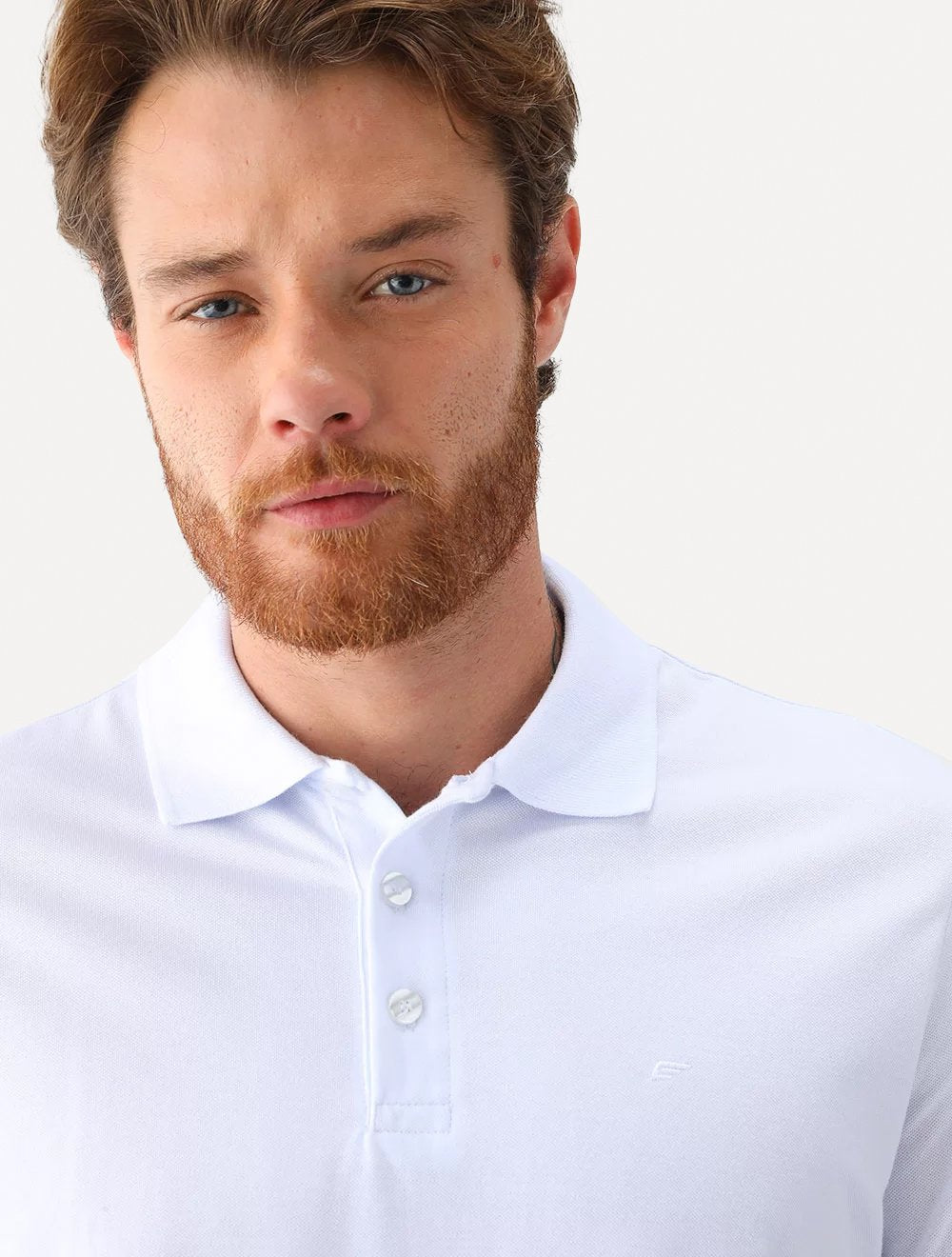 Polo Ellus Masculina Piquet Classic Branca