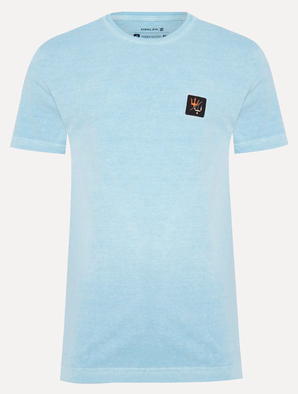 Camiseta Osklen Masculina Regular Stone Kiteicon Azul Claro