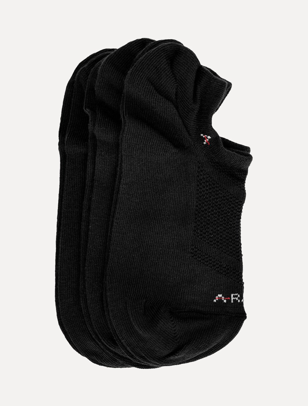 Meia Aramis Masculina Invisível Sport Preta Kit 3 Pares