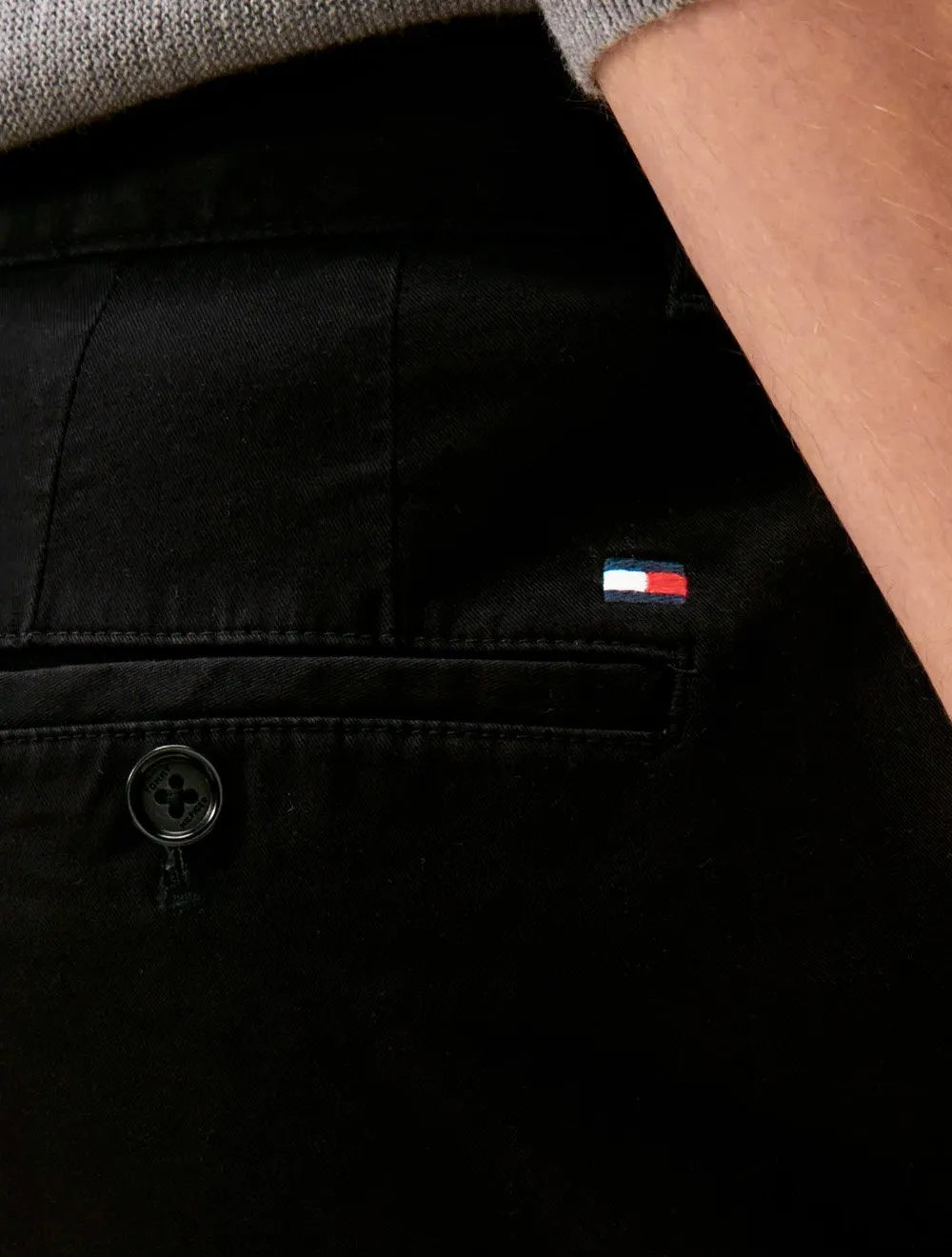 Calça Tommy Hilfiger Masculina Straight Fit Denton Essential Preta