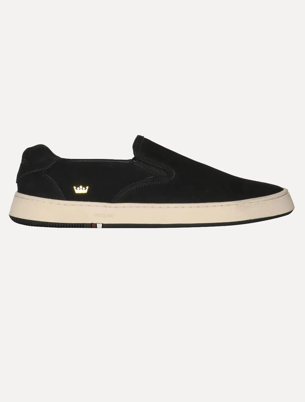 Tênis Osklen Masculino Slip on Bossanova Nobuck Suede Preto