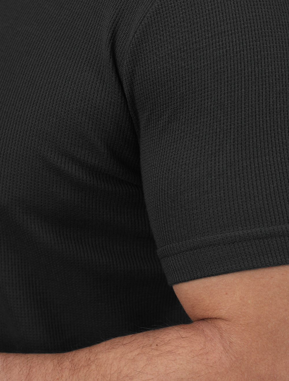 Camiseta King & Joe Masculina Slim Textura Tricot Chumbo