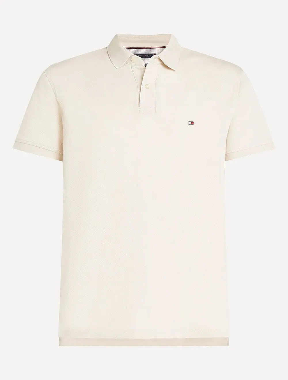 Polo Tommy Hilfiger Masculina Regular Piquet 1985 Off-White