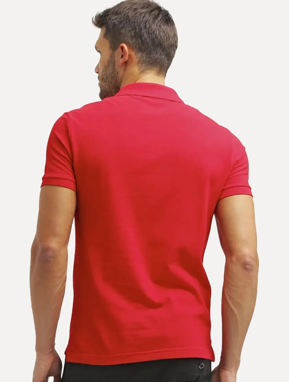 Polo Lacoste Masculina L.12.12 Vermelha