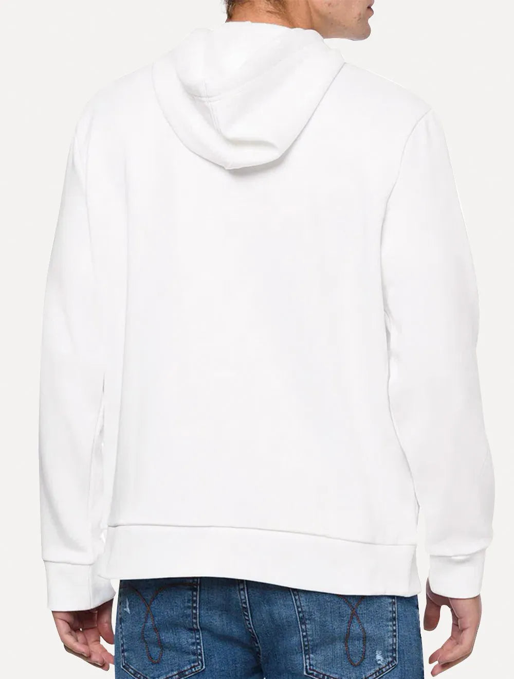 Moletom Calvin Klein Jeans Masculino Hoodie Issue Monograma Branco