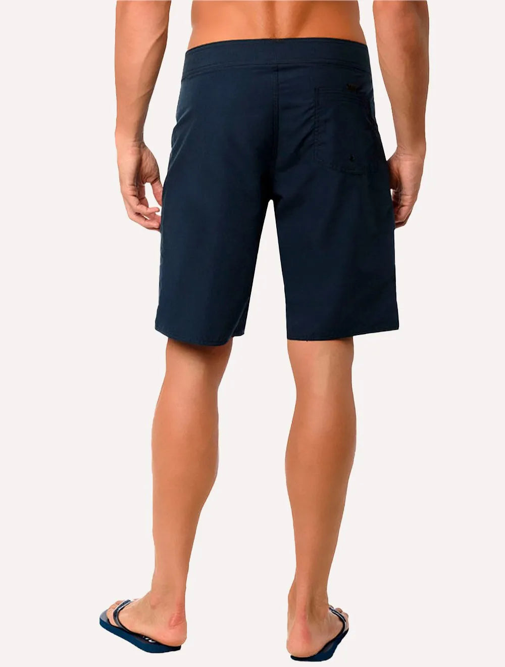 Bermuda Calvin Klein Swimwear Masculina D'Água Vertical Logo Azul Marinho