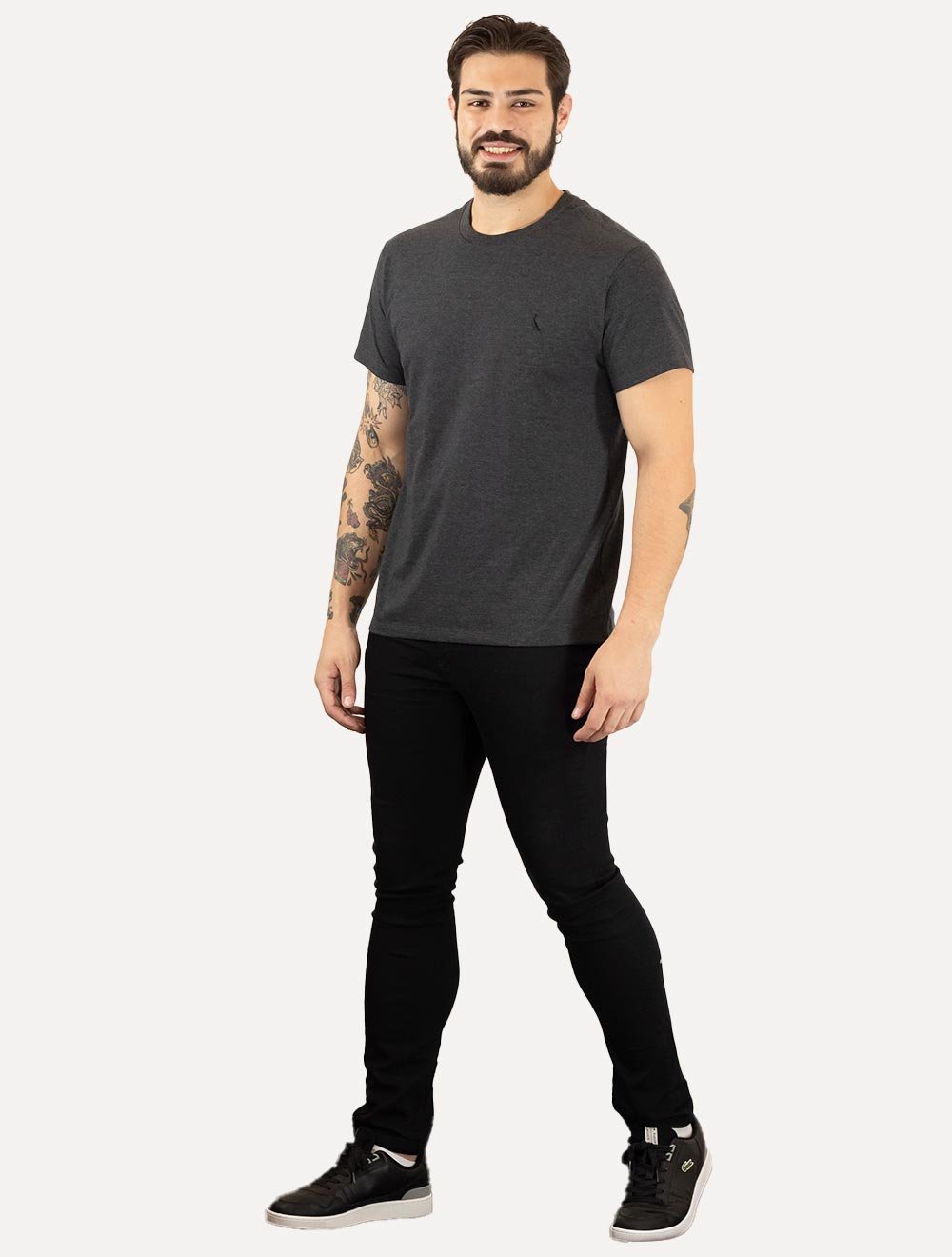 Camiseta Reserva Masculina Regular Paris Stoned Preta