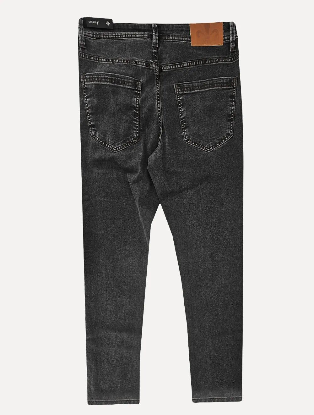 Calça Dudalina Jeans Masculina Straight Classica Forall Preta