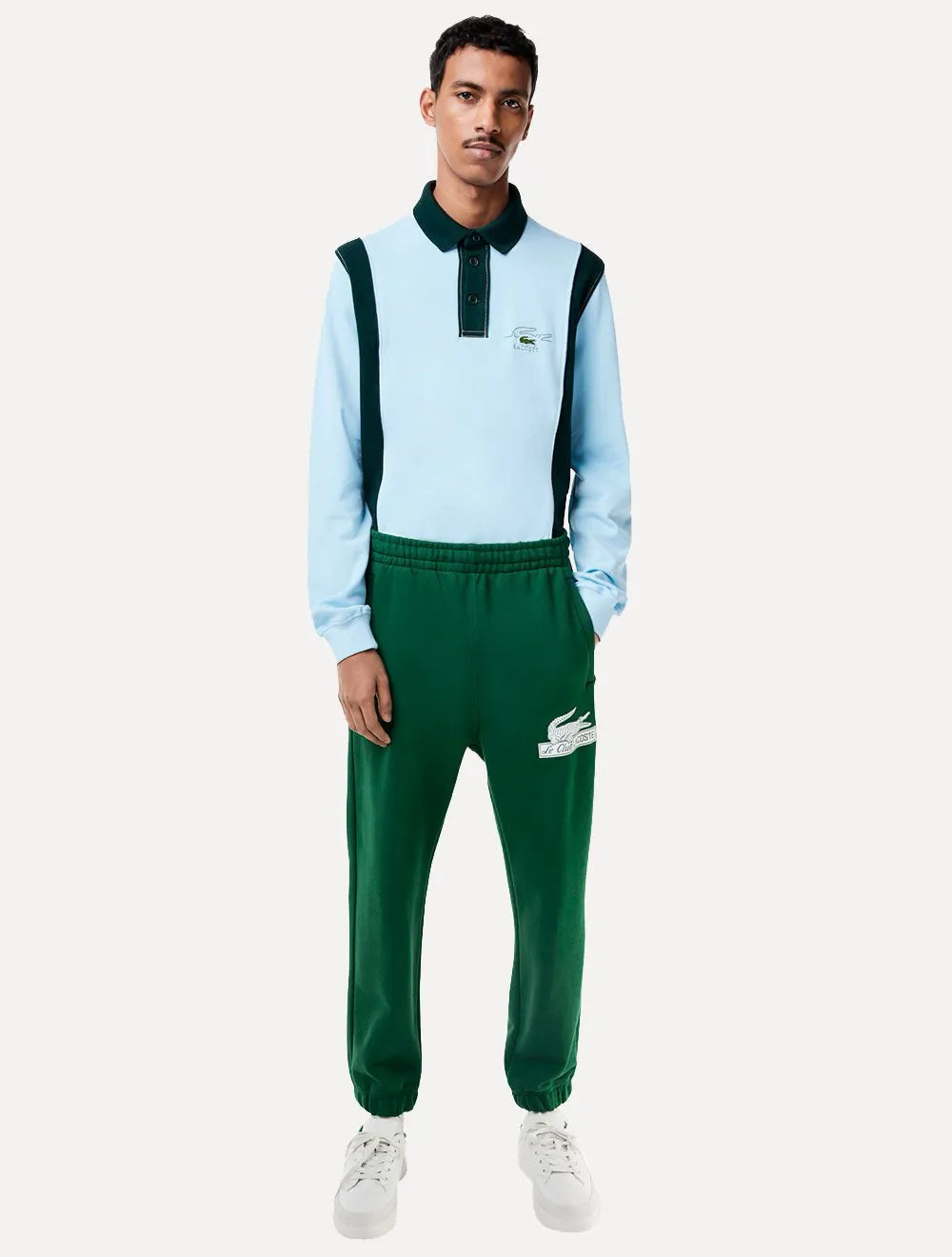 Calça Lacoste Moletom Masculina Sport Fleece Organic Cotton Verde Escuro