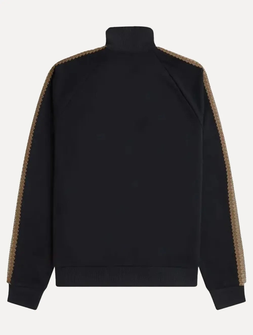 Jaqueta Fred Perry Masculina Crochet Taped Track Preta