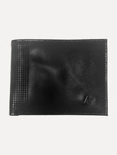 Carteira Aramis Masculina Couro Horizontal Grid Preto