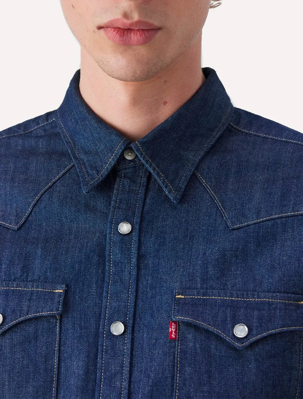 Camisa Levis Masculina Jeans Classic Western Standard Médio