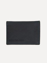 Carteira Calvin Klein Jeans Porta Cartão Couro Floater Queima Logo Azul Marinho