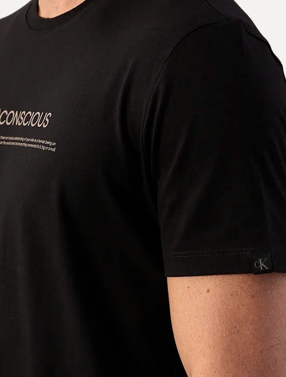Camiseta Calvin Klein Jeans Masculina Lisa Cotton Eco Conscious Preta