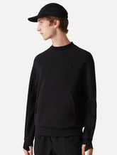Moletom Lacoste Masculino C-Neck Kangaroo Pocket Cotton Blend Preto