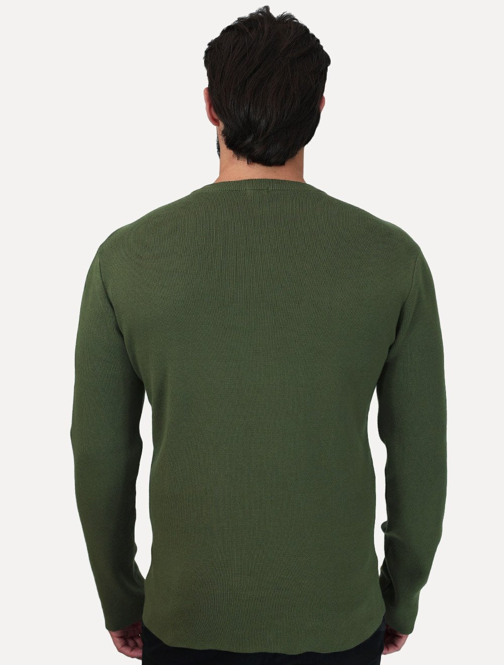 Blusa Osklen Masculina Manga Longa Tricot Solid Cotton Verde