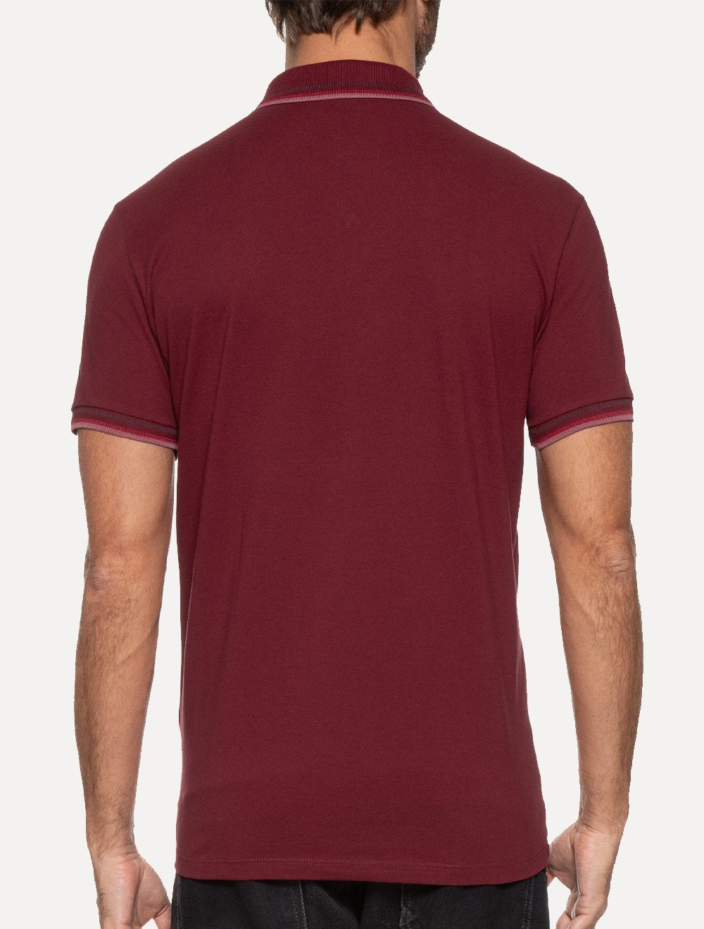 Polo Ellus Masculina Piquet Triple Short Signature Bordô