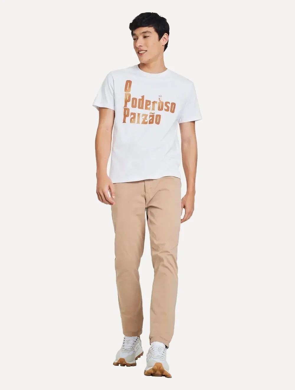 Camiseta Reserva Masculina Estampada Poderoso Paizão Branca