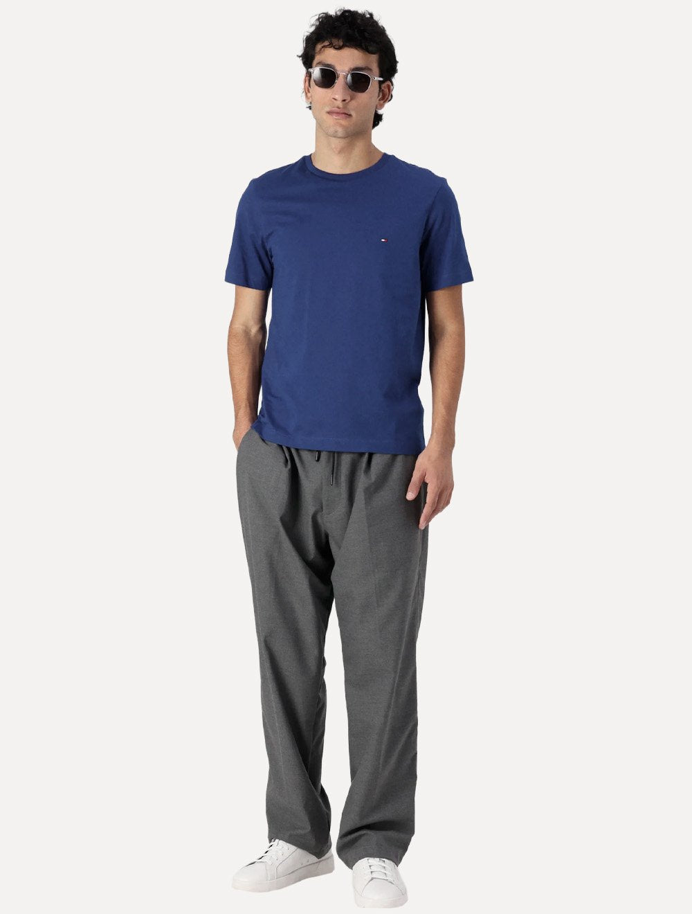 Camiseta Tommy Hilfiger Masculina Essential Cotton Azul Escuro