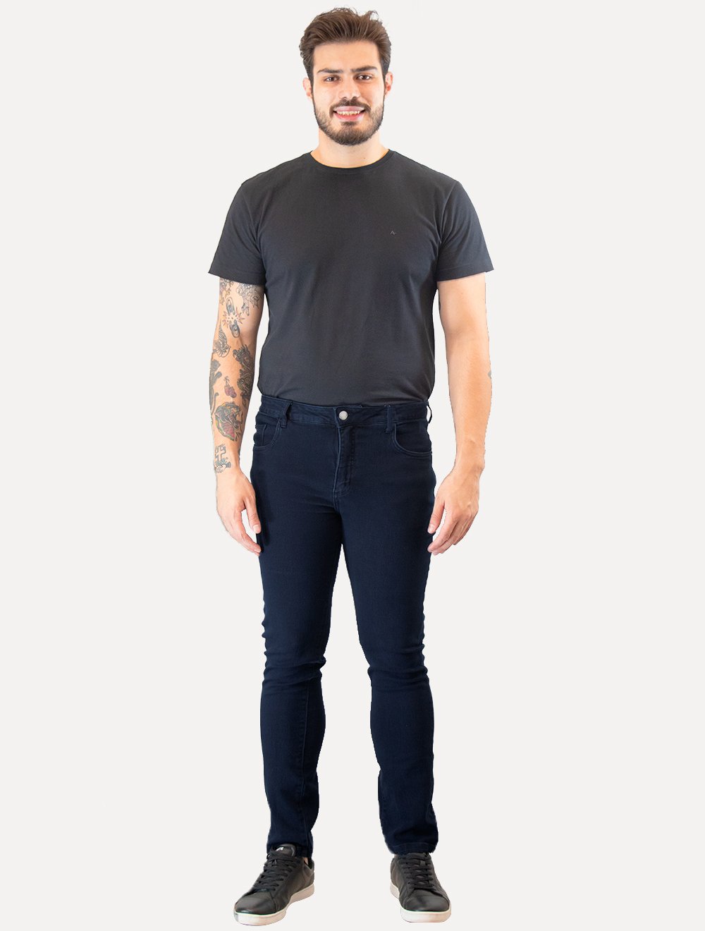 Calça Original Penguin Jeans Masculina Five Pockets Escura