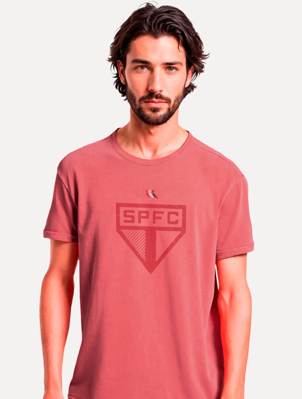 Camiseta Reserva Masculina SPFC Big Shield Vermelha