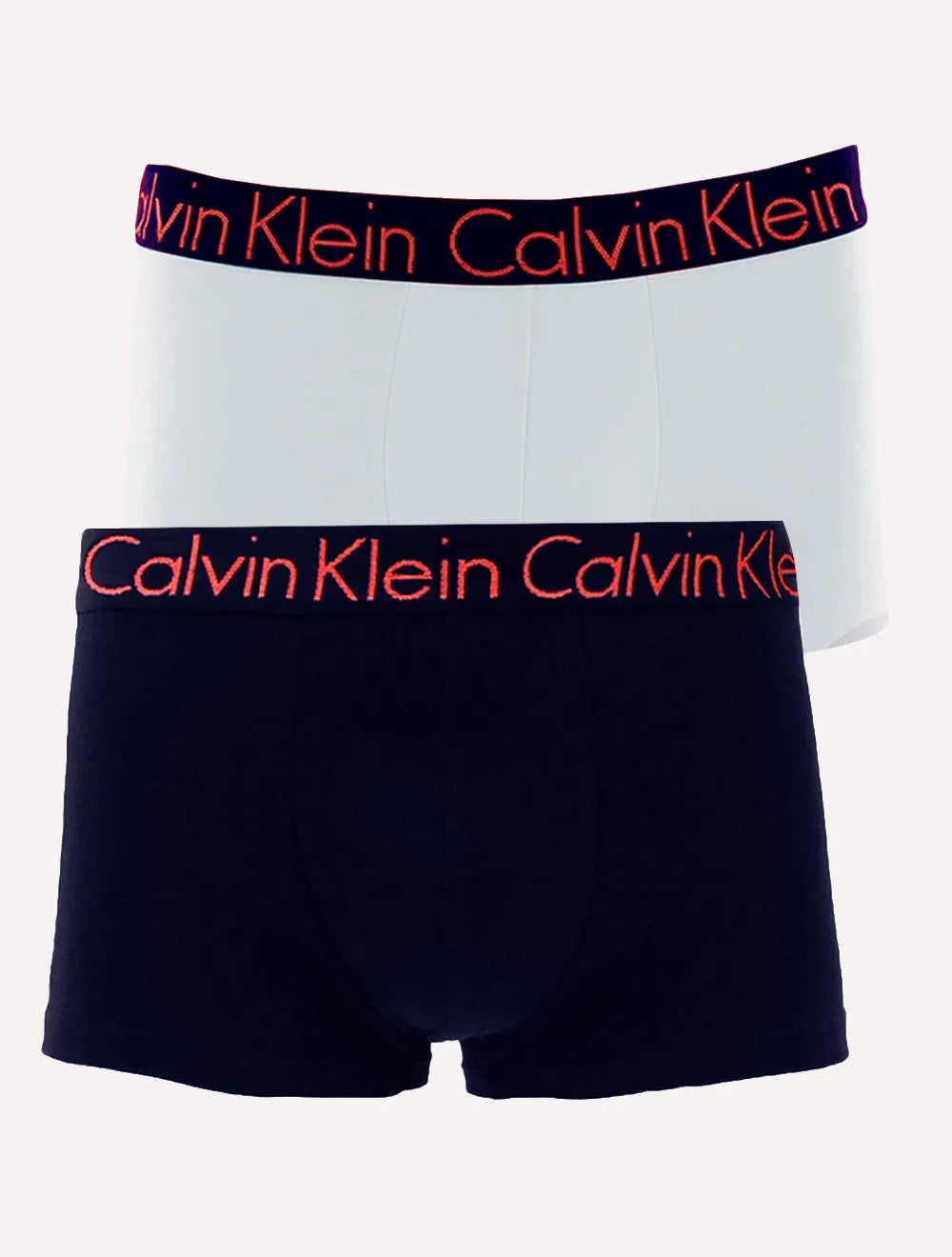 Cueca Calvin Klein Low Rise Trunk Mag Branca e Marinho Pack C11.04 AZ09 2UN