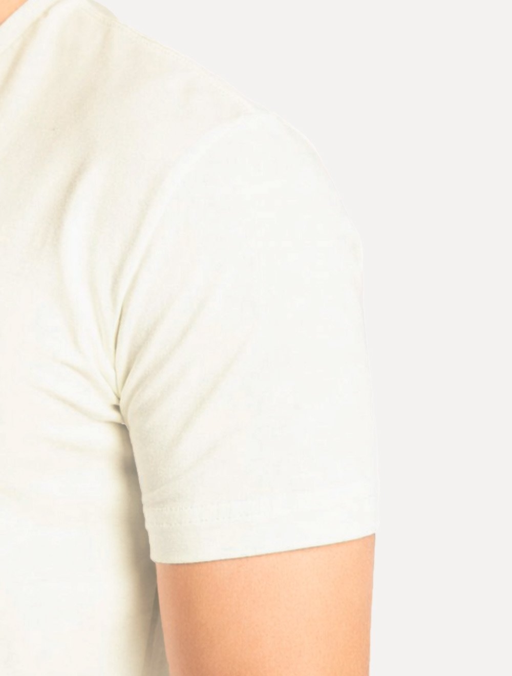Camiseta King & Joe Masculina Cotton Premium Flex Off White