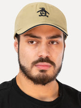 Boné Original Penguin Masculino Tradicional Bordado Cáqui